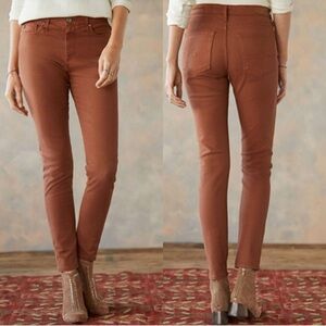 AG Farrah Ankle Stretch Sateen High Rise Skinny Jeans Pants  in Brick Dust NWT